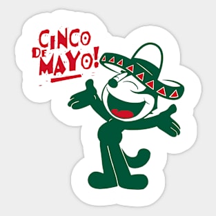 FELIX THE CAT - Cinco de Gato Sticker